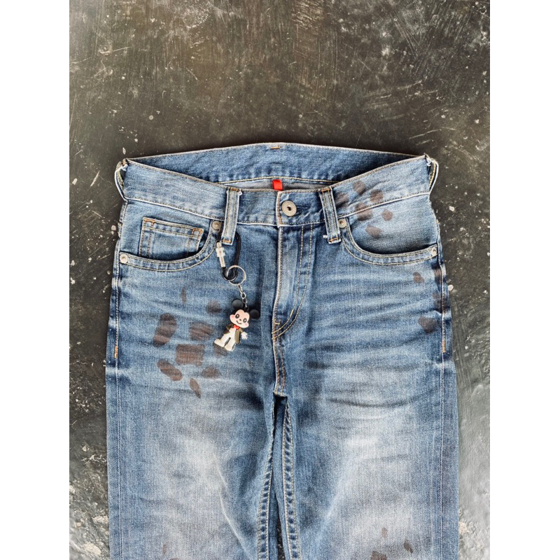 celana jeans fading/faded gombrang
