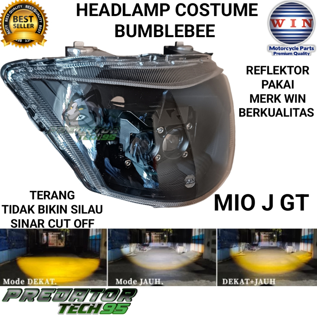 LAMPU DEPAN DAYMAKER DAYMEKER LED HID YAMAHA MIO J GT SUPER TERANG