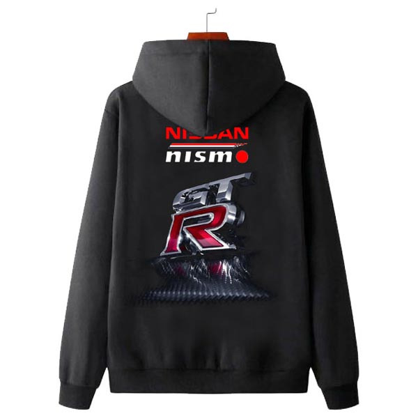 Jaket Hoodie Nissan Nismo GTR Sport Hoodie Sweater Bahan Cotton Fleece