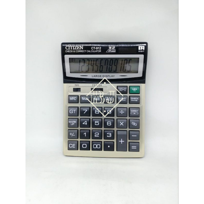 

kalkulator dagang citizen ct912 912 12 digit check and correct sumber daya baterai