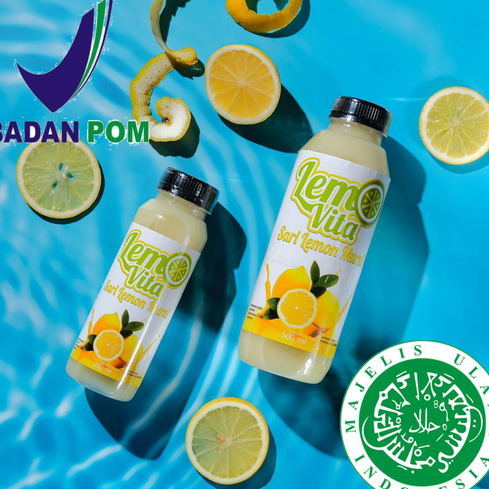 

KNXT9390 BPOM PAKET 1 Liter Lemovita Fresh Sari Lemon Jus Lemon Halal