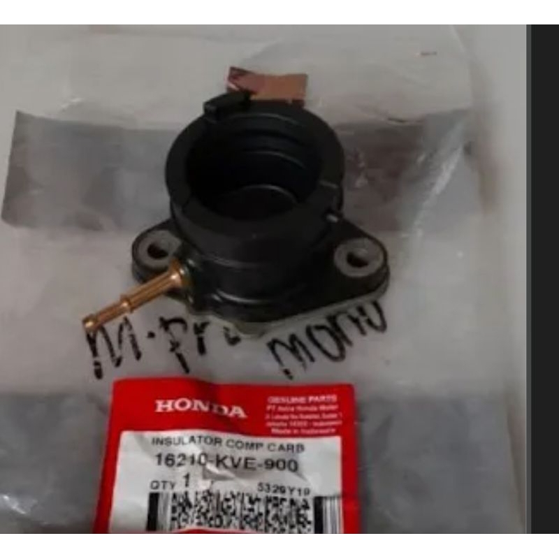 16210KVE900 Insulator Carburator Manipol Honda Megapro Mono