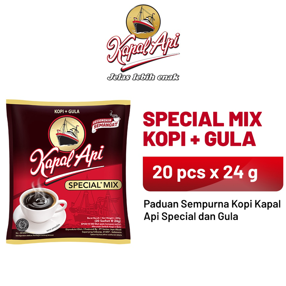 

CZGL3988 KAPAL API Special Mix 1 Bag (20 x 23 gr)