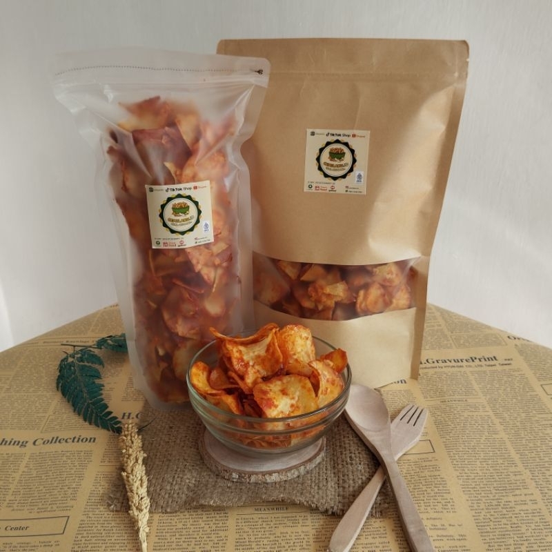 

Keripik Singkong Balado (300 Gram - 400 Gram) / Kemasan Premium