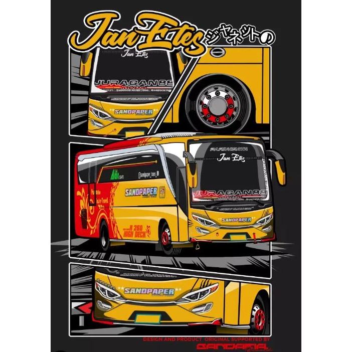 Stiker Bus Mania Bus Artis Basuri Jan Ethes  Laser Sticker