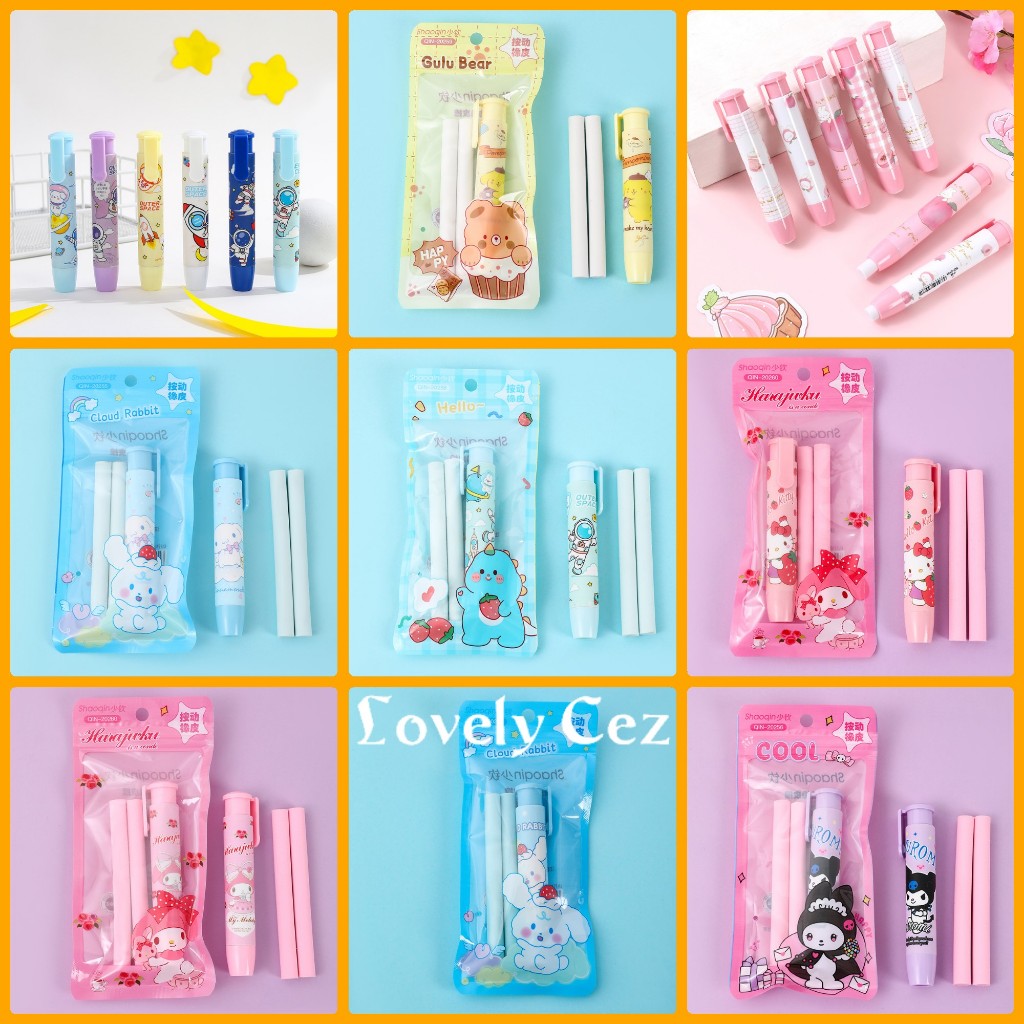 

Penghapus Pensil Mekanik Lucu Penghapus Pensil Kuromi, Cinnamon Roll