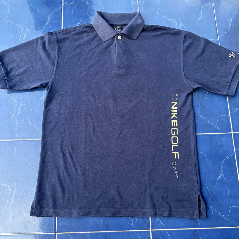 kaos polo nike golf navy second preloved