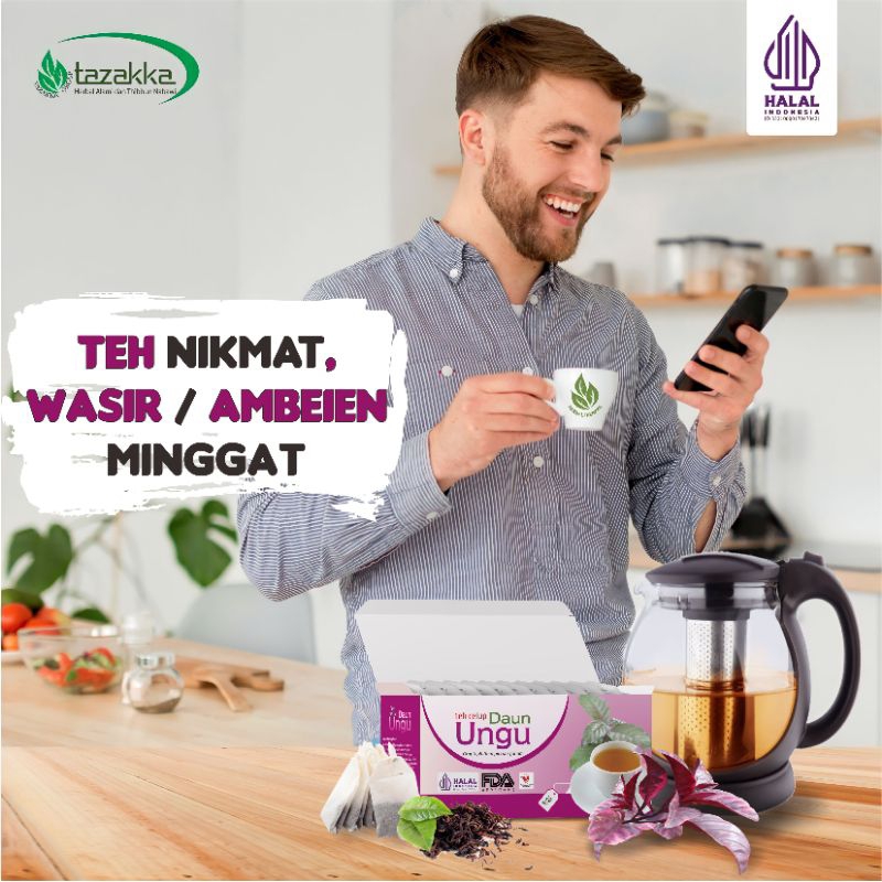 

Teh Celup Daun Ungu Isi 20 Kantong Original Tazakka