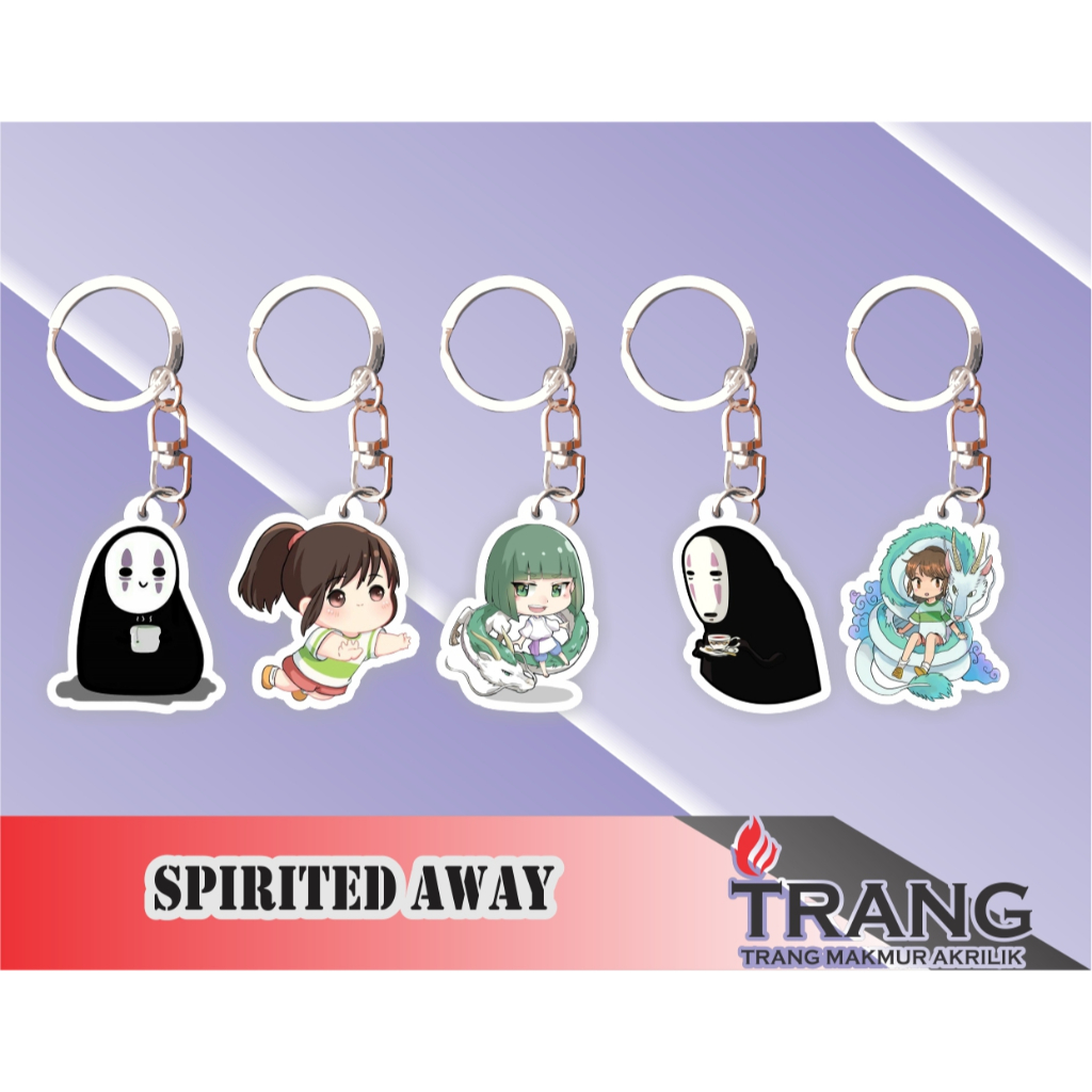 Gantungan Kunci Akrilik Spirited Away / Acrylic Keychain Spirited Away