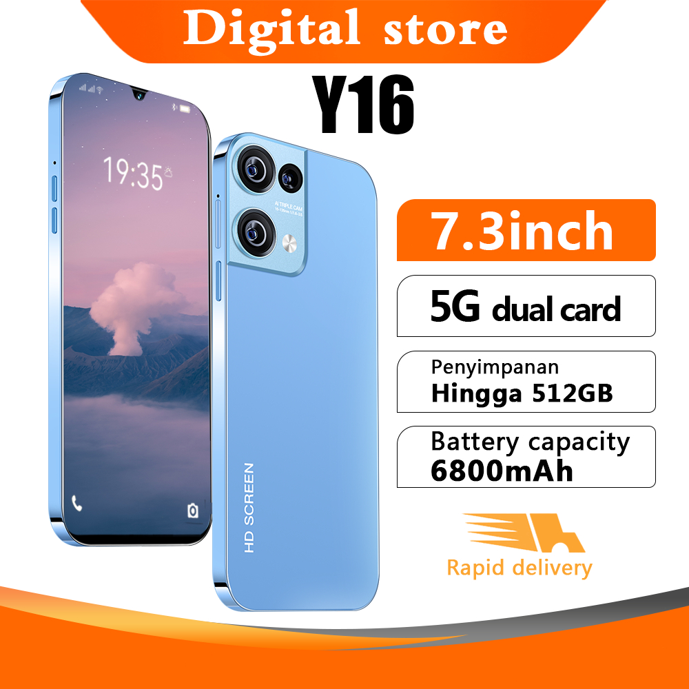 [NEW ARRIVAL] 】HP Y16 (8/512) - 6800mAh + USB Type-C, RAM 4GB+4GB Extended, ROM 512GB Ponsel Murah