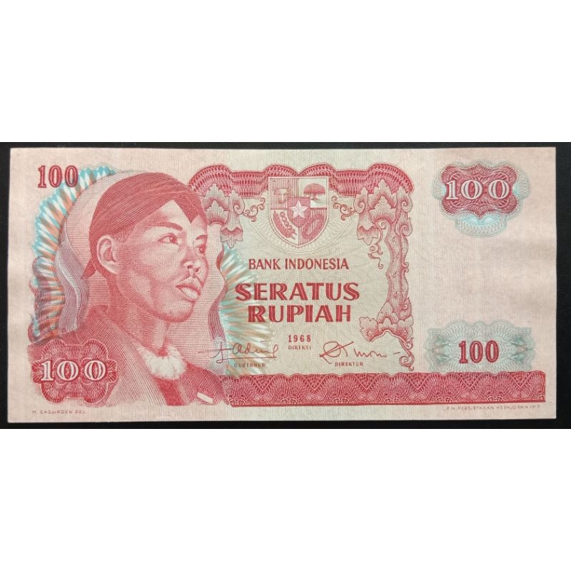 UANGKUNO 100 RUPIAH SUDIRMAN THN 1968