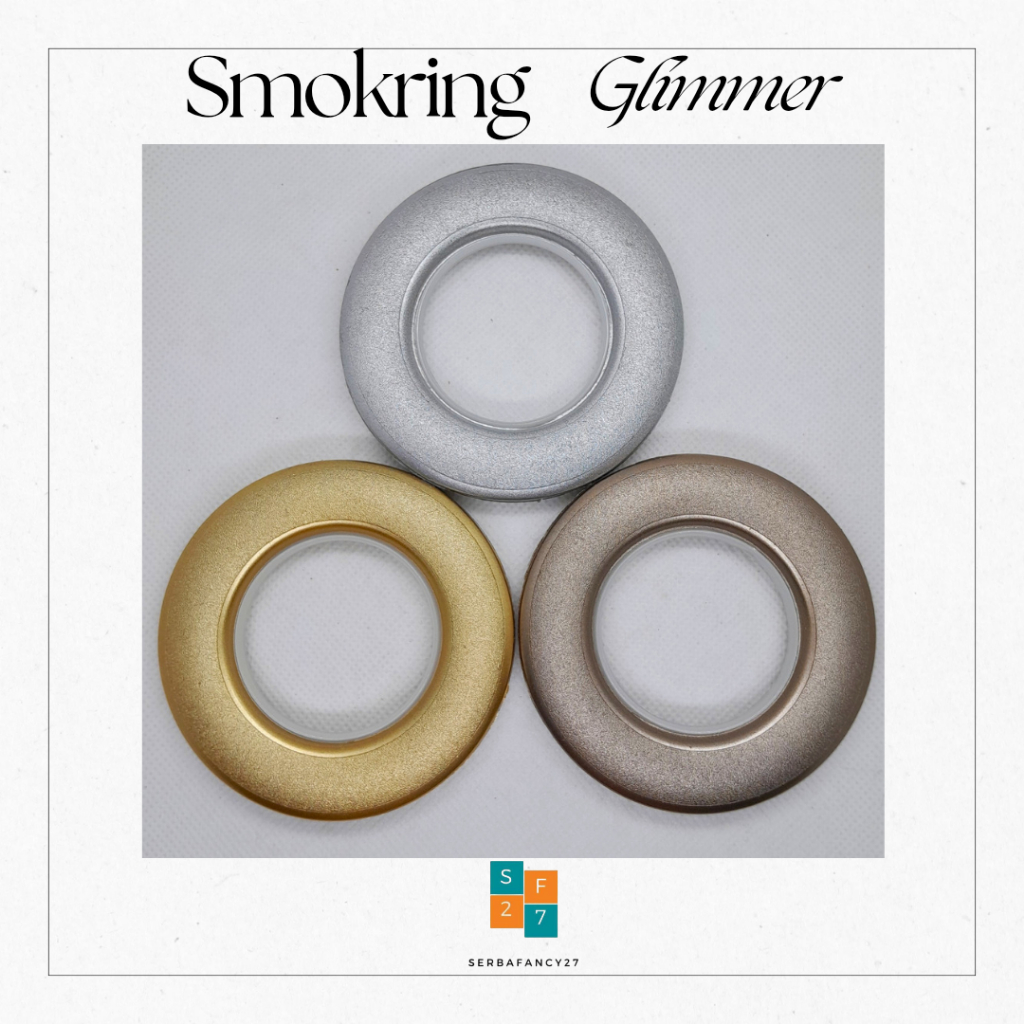 SMOKRING GLIMMER - RING GORDEN SMOKERING/SMOKERING/SMOKERING DOUBLESIDE