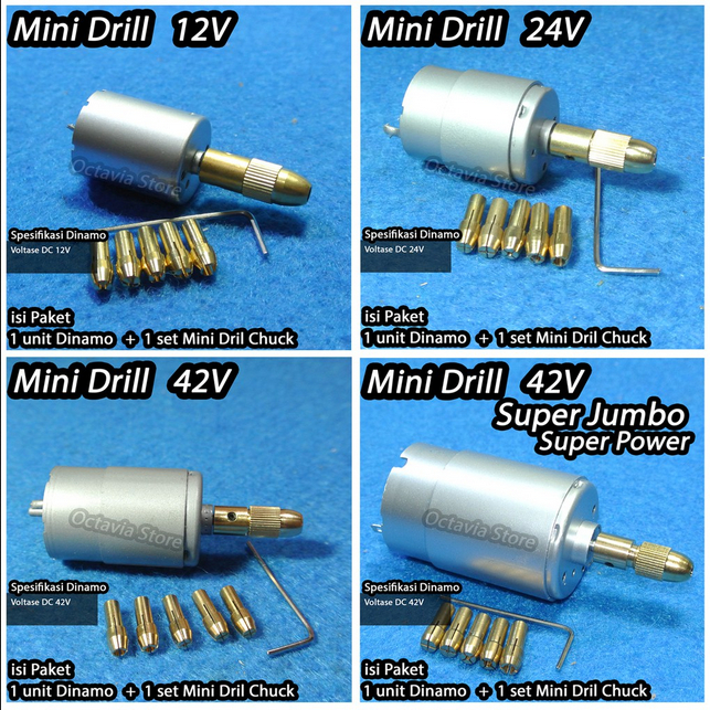 Bor Pcb Mini Drill 1set paket dengan dinamo dan kepala bor