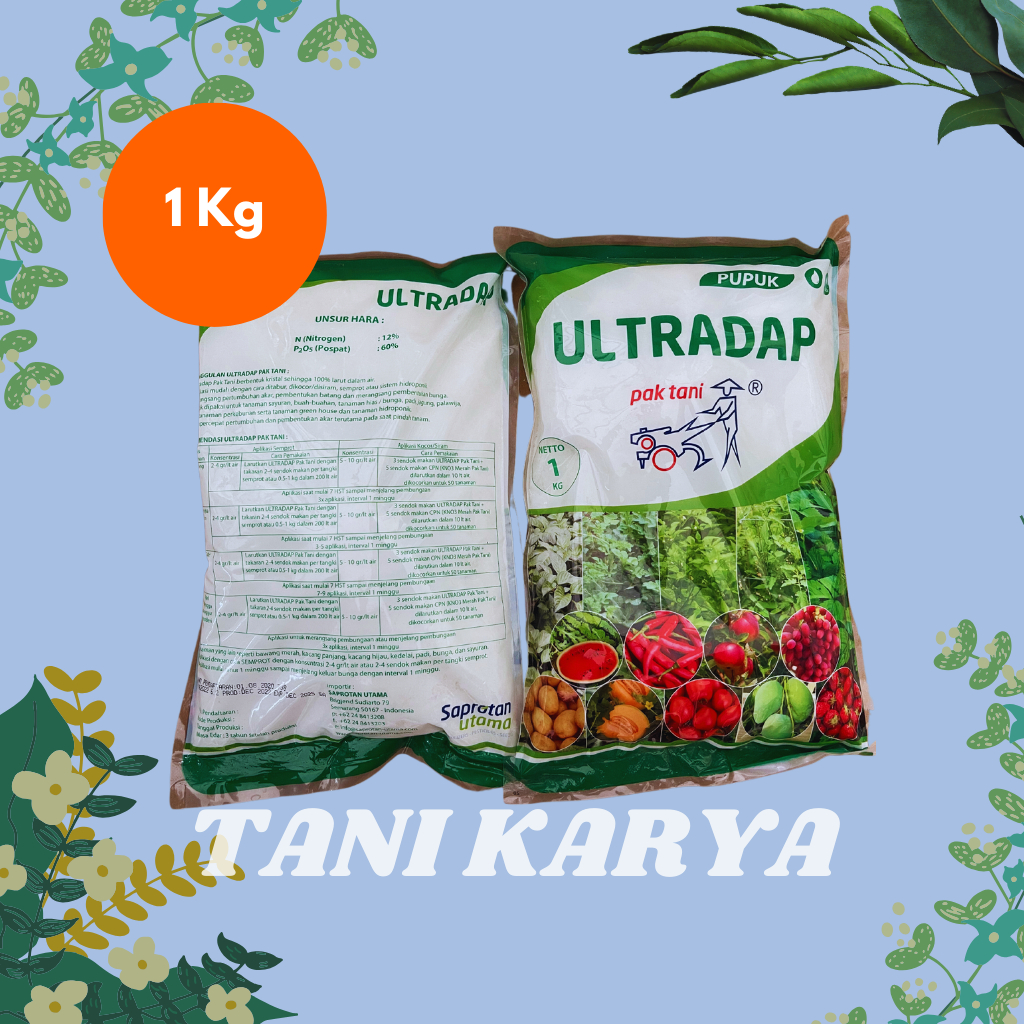 [TANIKARYA] Pupuk Ultradap Pak Tani - Pupuk (Fase Vegetatif)/Pupuk 1 Kg/Pupuk Pak Tani