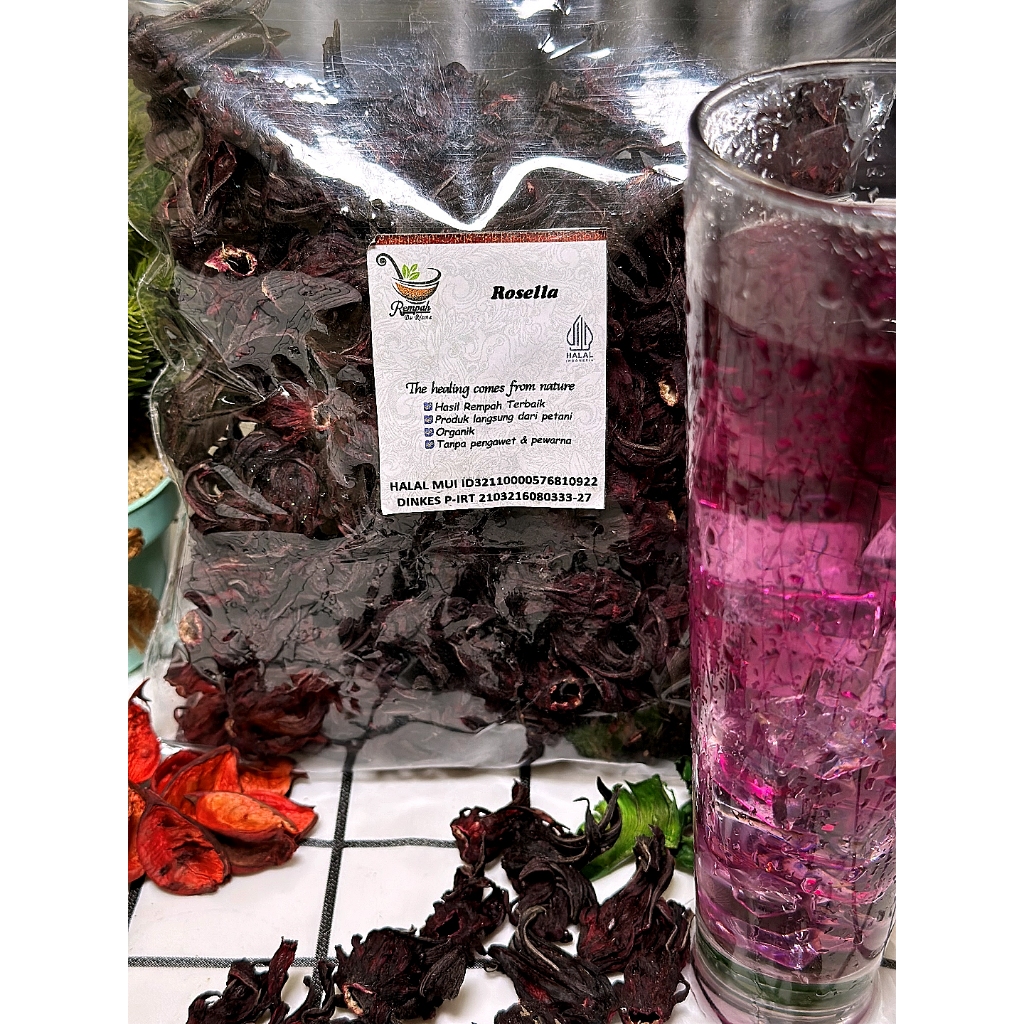 

Rosella Ungu 100 Gram Premium - Bunga Rosella Ungu Kering Rempah Bu Risma