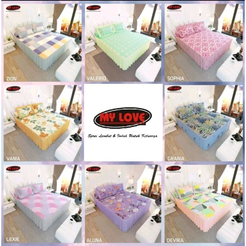 Sprei My Love Rumbai Uk No.1 ( 180x200 ) / Sprei Rumbai My Love 180x200