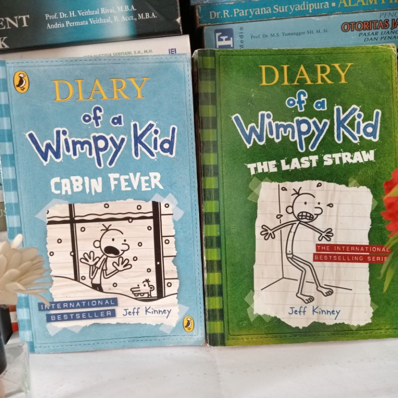 ORI BEST-SELLER DIARY OF A WIMPY KID CABIN FEVER,THE LAST STRAW/satuan