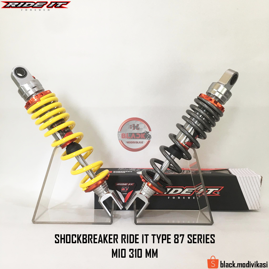 Skok Shockbreaker RIDE IT Type 87 Series Non Tabung Single Shock UK MIO 310 MM Dan VARIO 330 MM All 