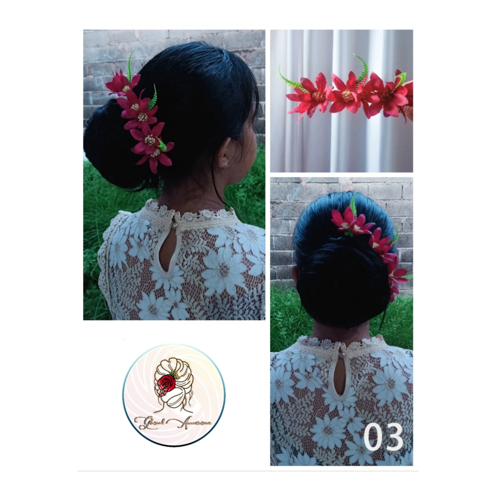 Hiasan Sanggul Rambut / Jepit Rambut Bunga / Sanggul Bunga