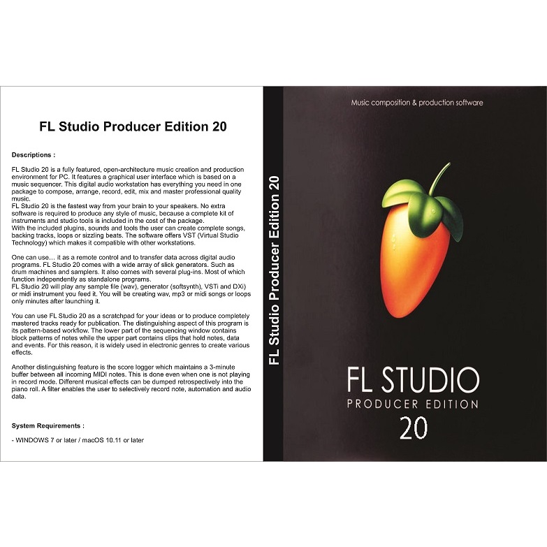 FL Studio Producer Edition 20