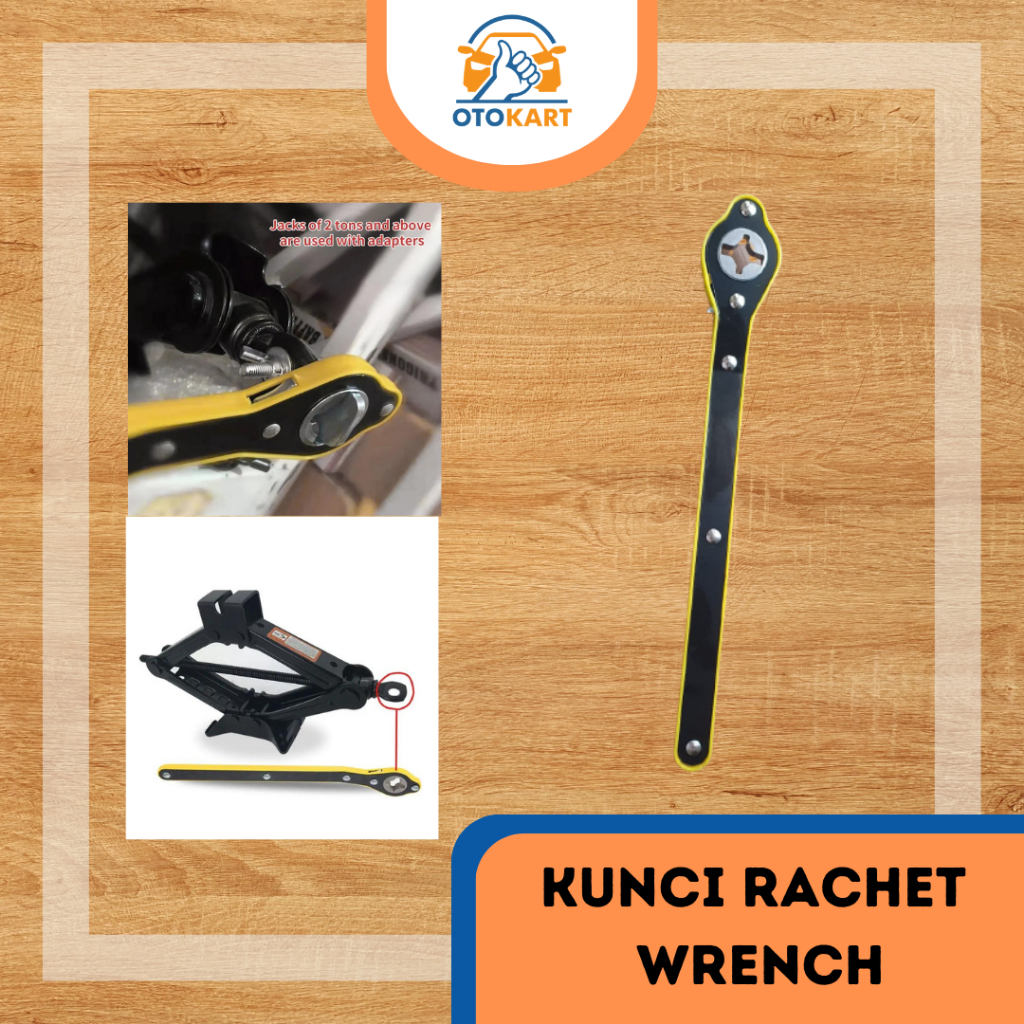 Kunci Wrench Dongkrak Putar / Kunci Wrench Rachet untuk Dongkrak Jembatan Putar /  Kunci Pemutar Don