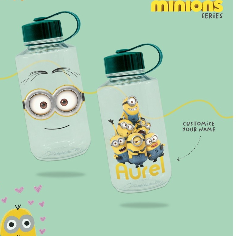 TUMBLER BOTOL MINUM LUNDEE CUSTOM 1 LITER MINION