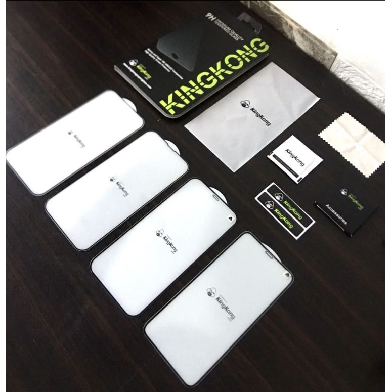 Asli  Tempered KiNGKONG Clear Thin iPhone 15 15+ 15Pro 15Promax Temperd Gorila Bening Glossy Full Co