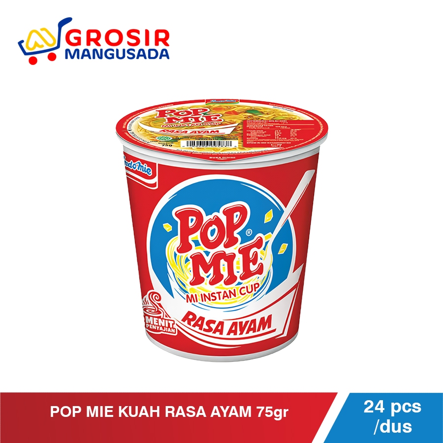 

Pop Mie Kuah Rasa Ayam 75g Harga Grosir 24 pcs