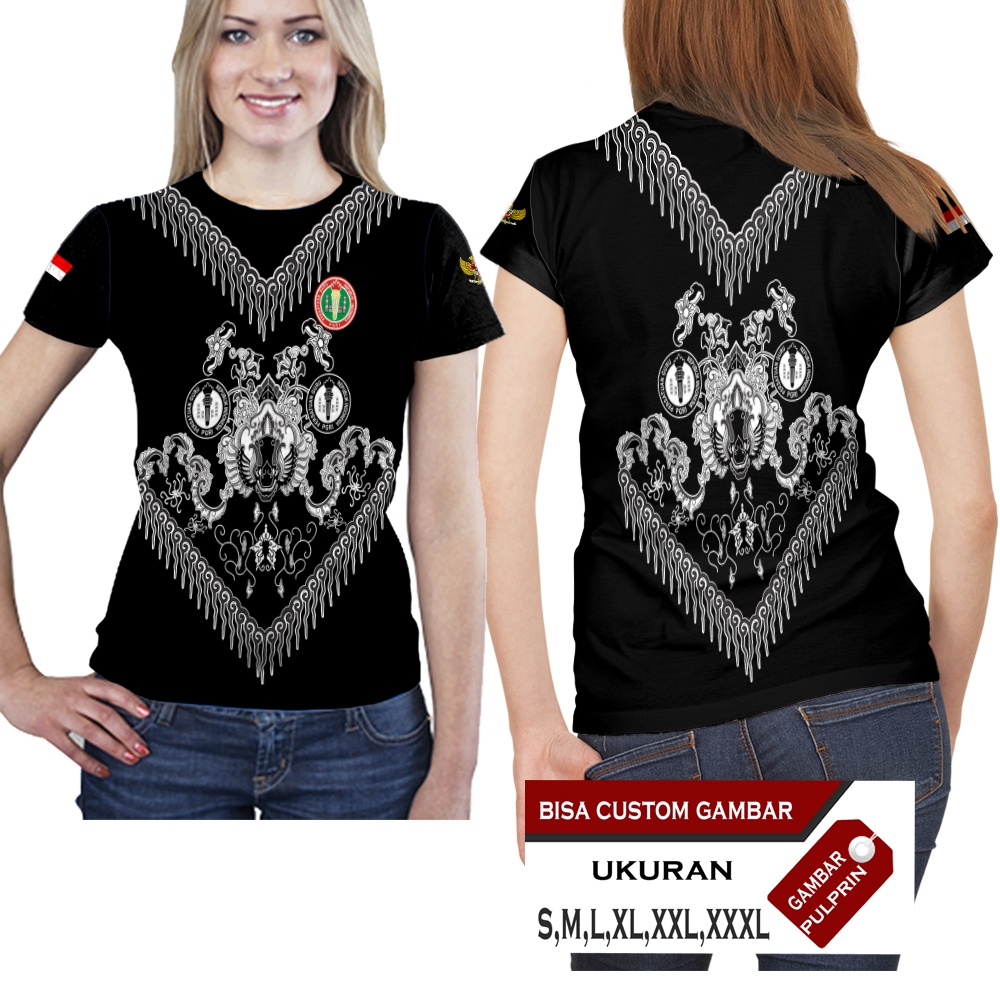 baju Kaos PGRI Wanita Seragam Batik Guru Baju PGRI PNS Kaos pramuka Lengan Pendek