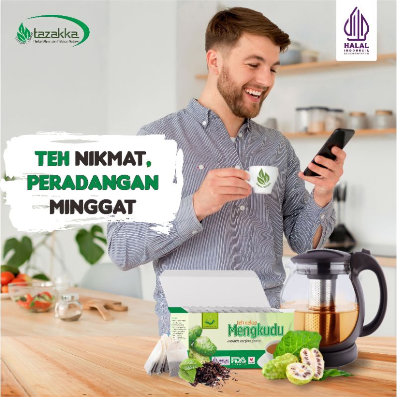 

Teh Mengkudu Tazakka isi 20 kantong Buah noni Buah Pace Obat Menurunkan tensi darah Dan Daya tahan tubuh Halal Original