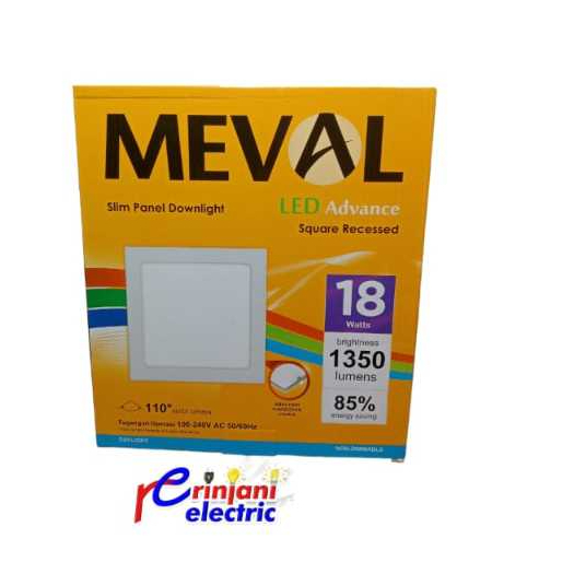 LAMPU DOWNLIGHT MEVAL INBOW 18W KOTAK WARNA PUTIH