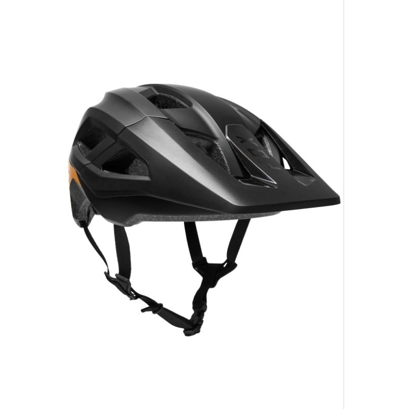 helm sepeda mtb downhill fox mainframe original - black gold