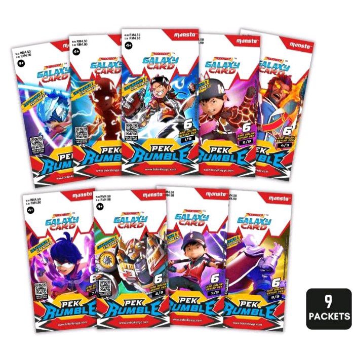 BoBoiBoy Galaxy Card: Pek Rumble (54 Kad)
