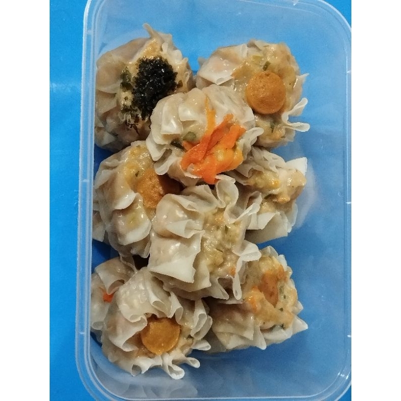 

dimsum ayam frozen food isi 20 mix dengan saos enak