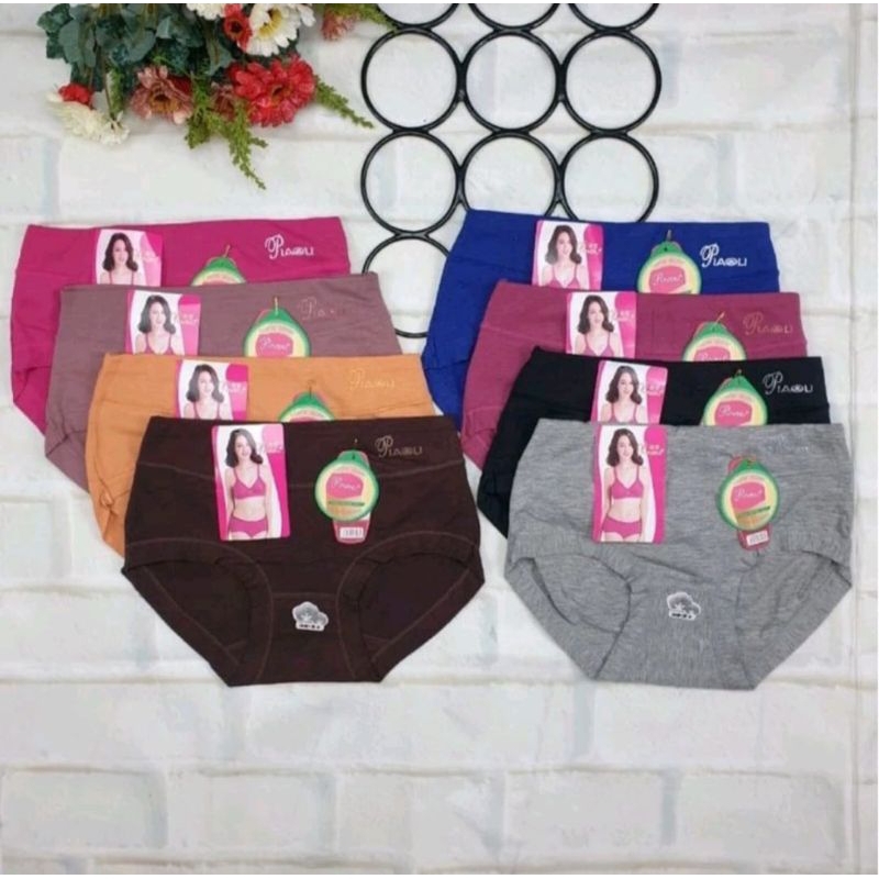 CELANA DALAM WANITA PIAOLI 1608 BAHAN KATUN HALUS LEMBUT/CD WANITA PIAOLI ORIGINAL