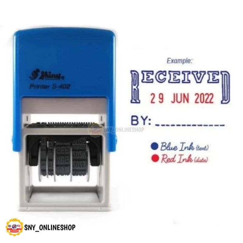 

Stamp Stempel RECEIVED Tanggal Shiny Otomatis S402 Stempel Received