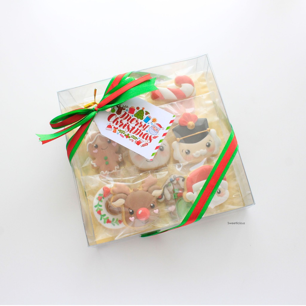 

Christmas Mini Cookies Hampers Isi 13pcs Mix | Kukis Natal - Christmas Cookies / Xmas Cookies / Sugar Cookies / Kukis Hias / Decorated Cookies