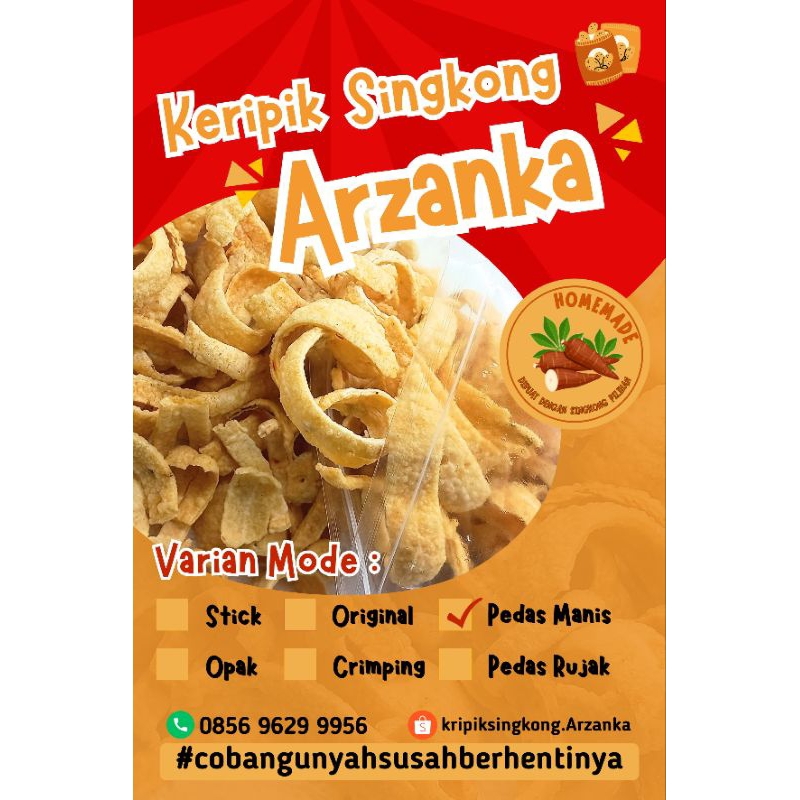 

keripik singkong PEDAS MANIS