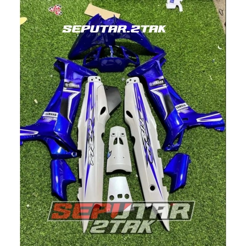 Cover Body Bodi Halus Fullset Yamaha Fiz r F1z R Biru Putih Edition Decal Custom