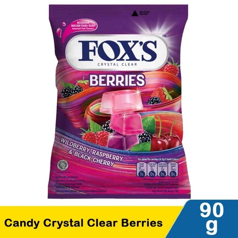 

Fox's Candy Crystal Clear Berries 90G