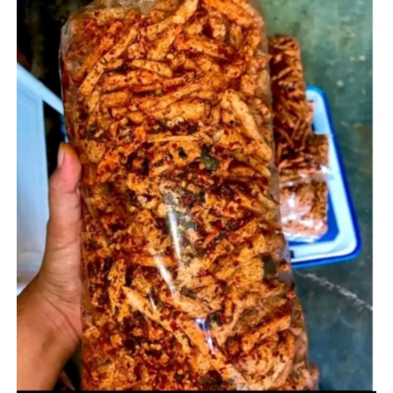 

basreng pedas daun jeruk pake cabe asli berat 250 gram