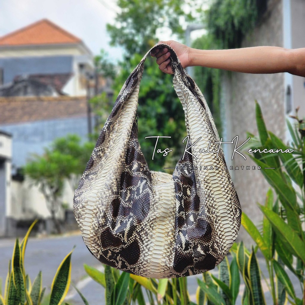 Tas Kulit Ular Asli Abelion Handmade Asli Bali