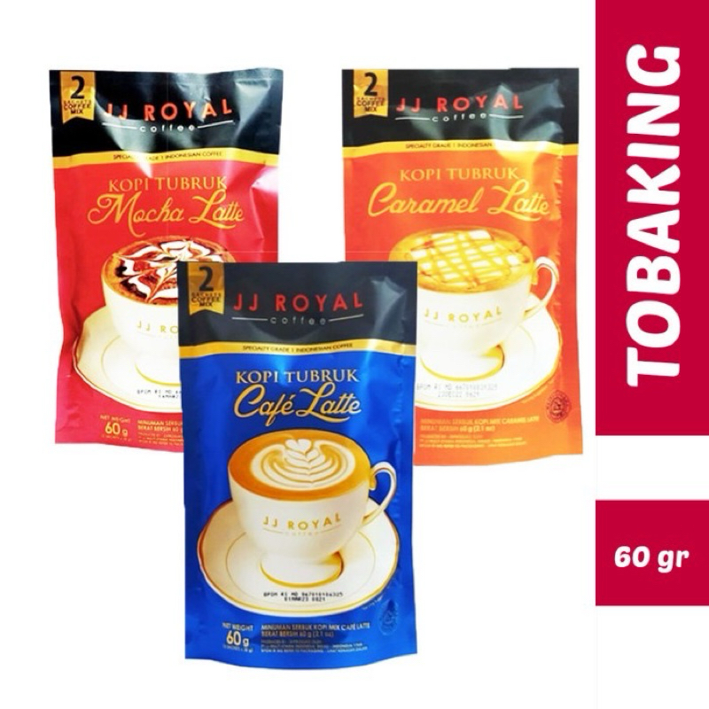 

JJ Royal Coffee Kopi Tubruk Sugar / Cafe / Mocha / Caramel Latte isi 2