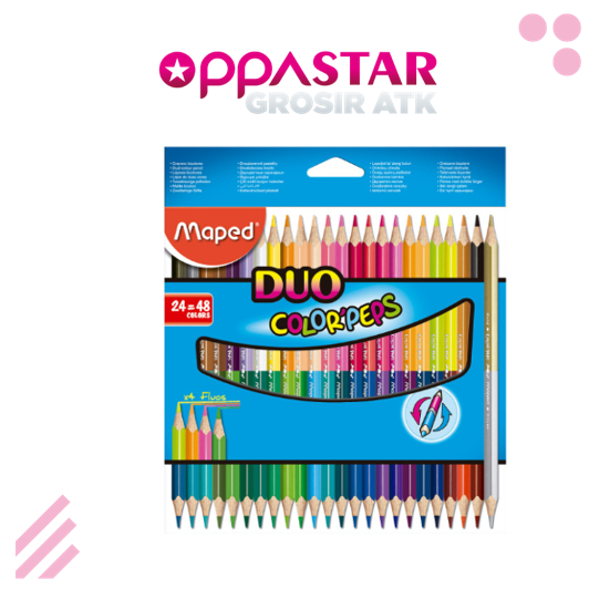 

Pensil Warna Maped Color Peps Duo 24 48 Warna