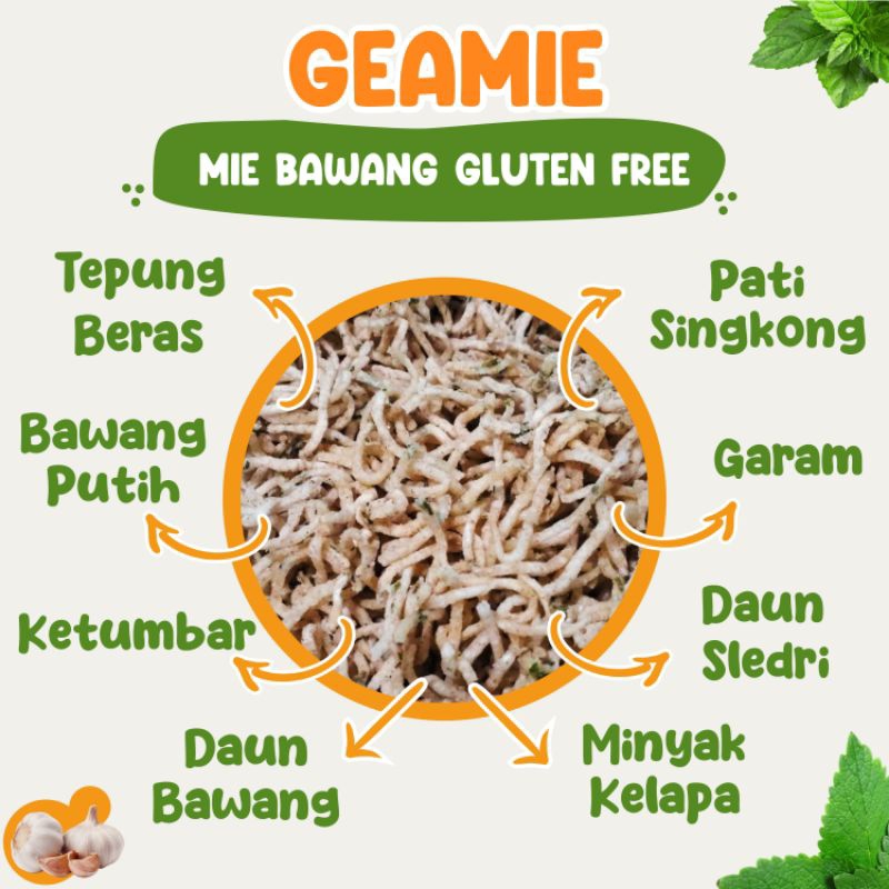 

Snack Mie Bawang Geamie Gluten Free 100gr