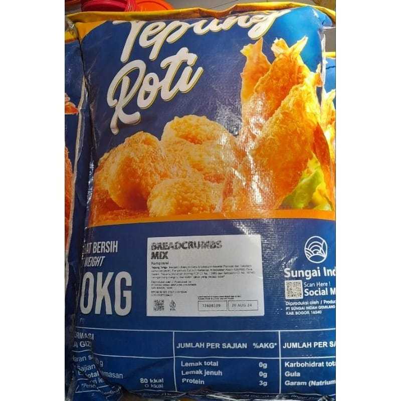 

10KG TEPUNG PANIR TEPUNG ROTI MIX BREADCRUMB INTIRASAKU