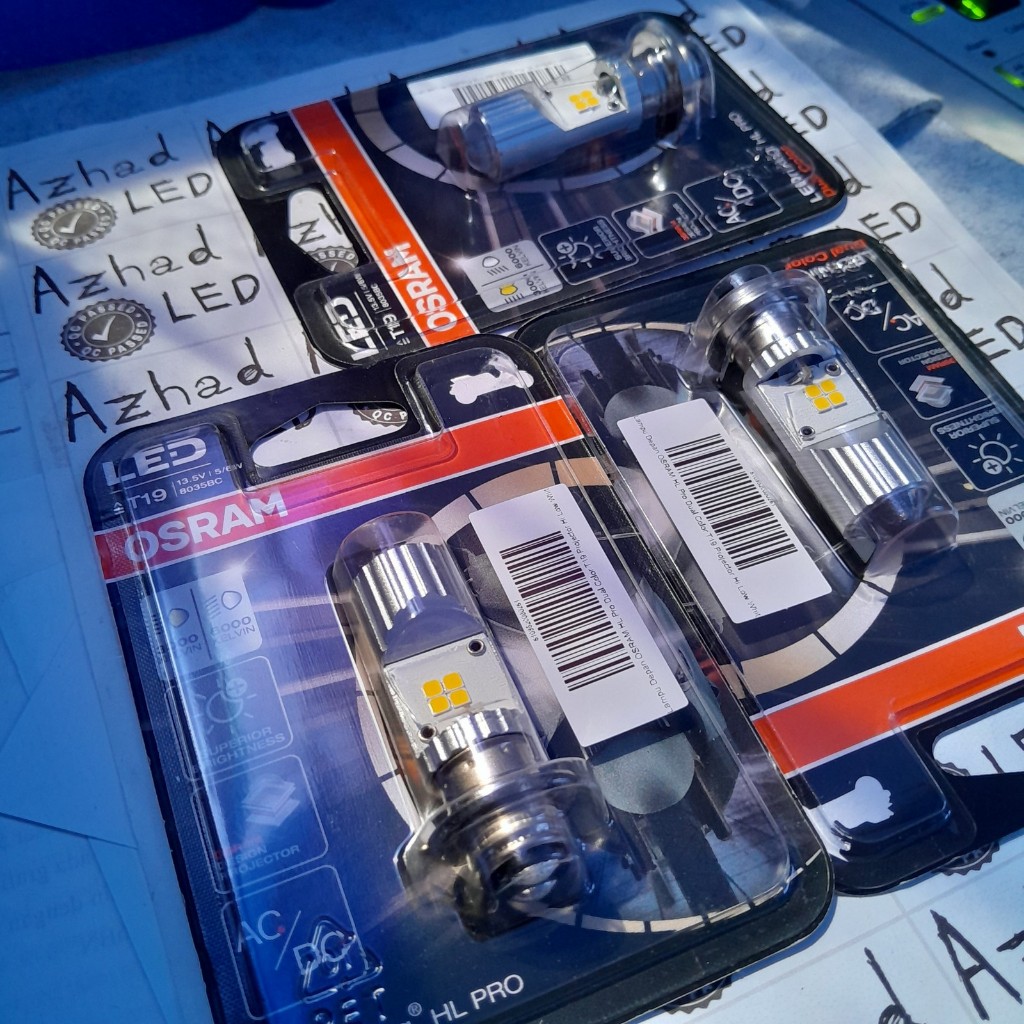 Lampu Utama H6 LED Laser Osram HL Pro ACDC Putih Kuning Mini Projector Original Motor Metik Bebek Be