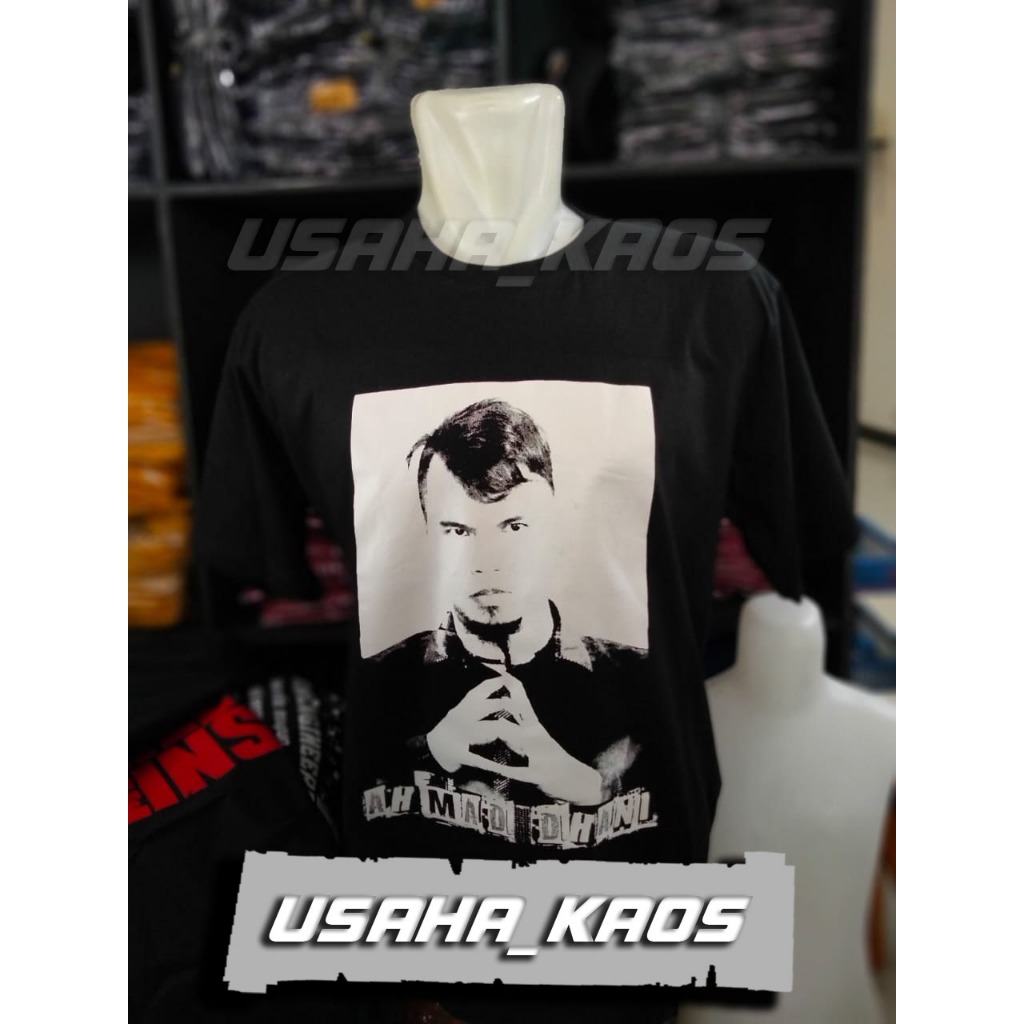 baju kaos AHMAD DHANI DEWA 19 warna hitam lengan pendek 100% cotton