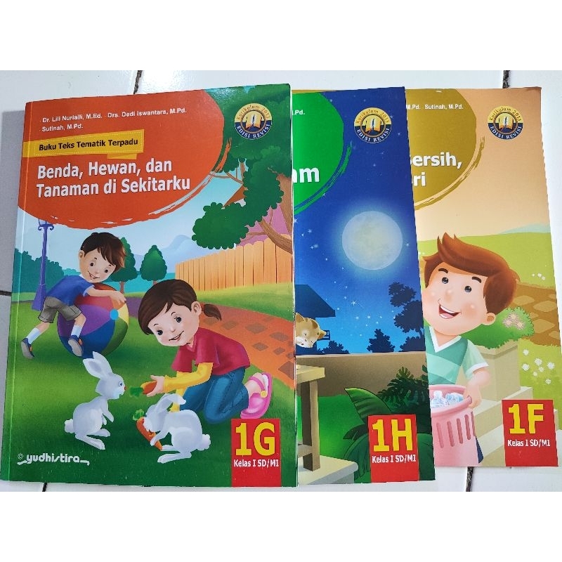 buku tematik SD/MI kelas 1 tema F G H kurikulum 2013 revisi  yudhistira
