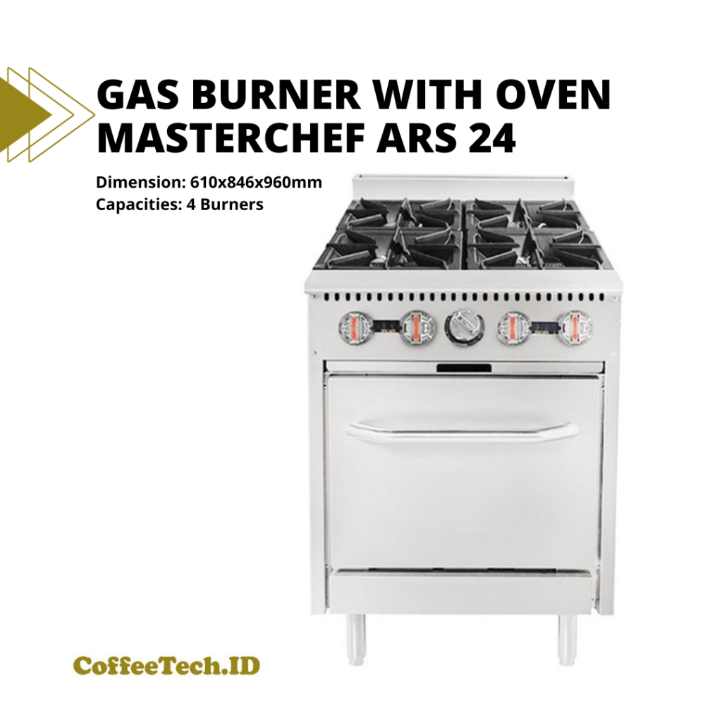 MASTERCHEF Gas Burner With Oven ARS 24 / Kompor Gas Dengan Oven Gas 4 Burner With Oven